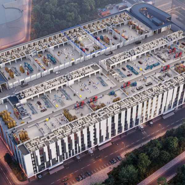 «АФИ ПРОМ Алтуфьево»: первое многоэтажное здание в формате light industrial с авторампами в Москве